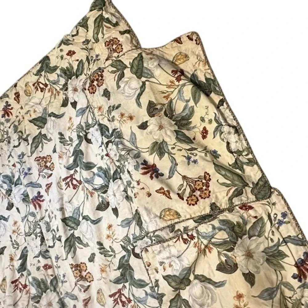 Williamburg‎ Magnolia Floral Comforter Twin 66X85 Botanical Cottagecore Bedding
